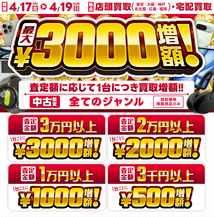 イオシス広島本通店OPEN記念キャンペーン