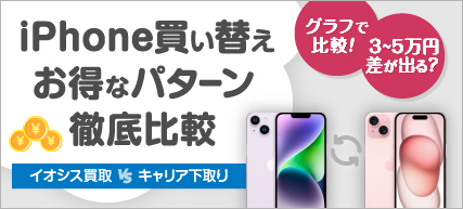 iPhoneの実質負担金比較